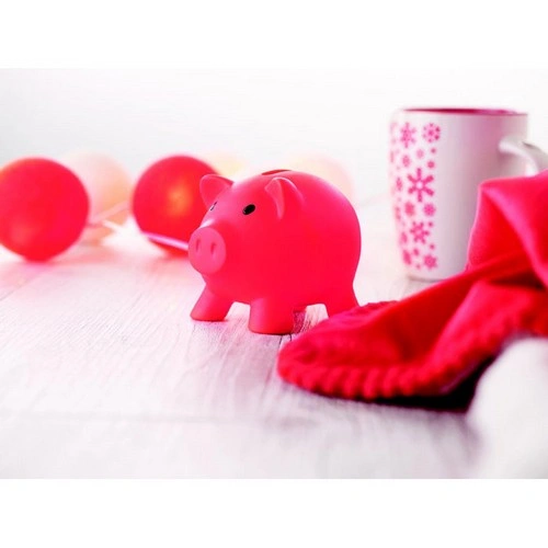 Hucha de cerdito PVC con tapón ABS fácil de usar ref MO8132