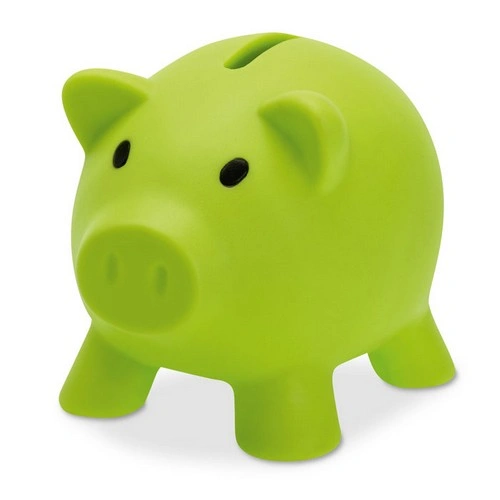 Hucha de cerdito PVC con tapón ABS fácil de usar ref MO8132