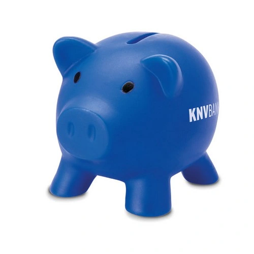 Hucha de cerdito PVC con tapón ABS fácil de usar ref MO8132