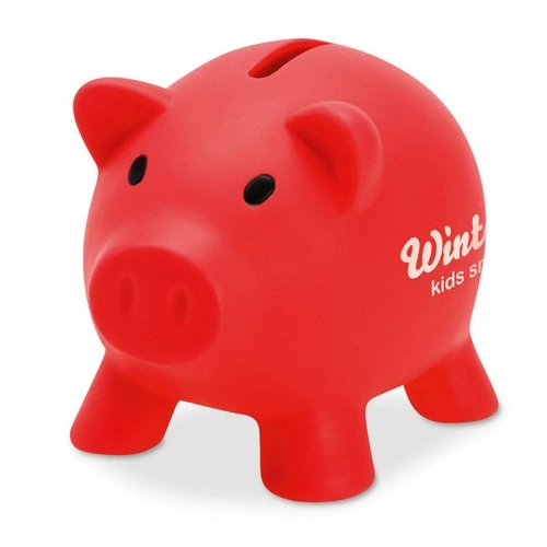 Hucha de cerdito PVC con tapón ABS fácil de usar ref MO8132