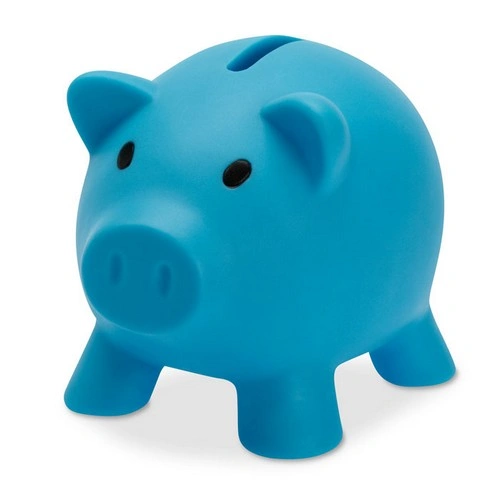 Hucha de cerdito PVC con tapón ABS fácil de usar ref MO8132