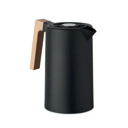 Jarra Doble Pared Aislante 1L Acero Inoxidable Reciclado ref MO2674 - Negro