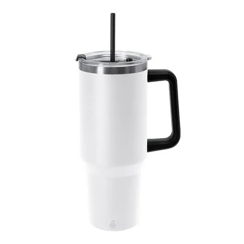 Jarra Térmica Acero Inoxidable Reciclado ref 21979 - Blanco