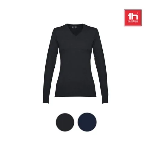 Jersey de pico para mujer en algodón y poliamida ref 30150