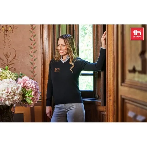 Jersey de pico para mujer en algodón y poliamida ref 30150