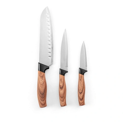 Juego de 3 cuchillos de cocina BAHARAT personalizables ergonómicos ref 94395