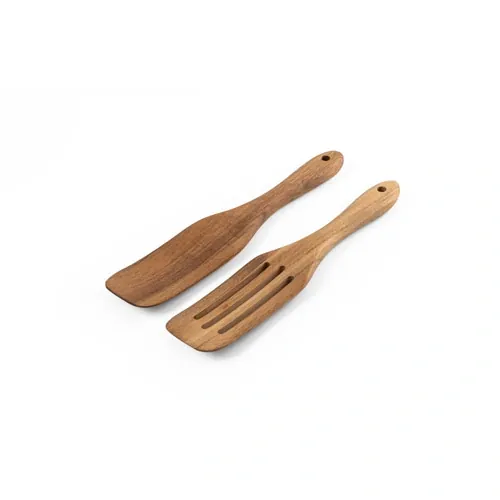 Juego de cubiertos de madera de acacia ecológicos ref 94291 - Natural Oscuro