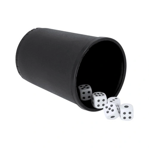 Juego de dados con cubilete personalizable y duradero ref 22181