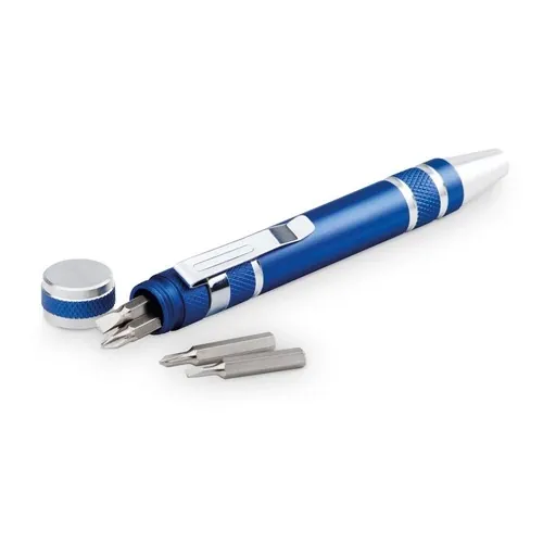 Juego de destornilladores con 8 puntas extraíbles ref 94014 - Azul Royal