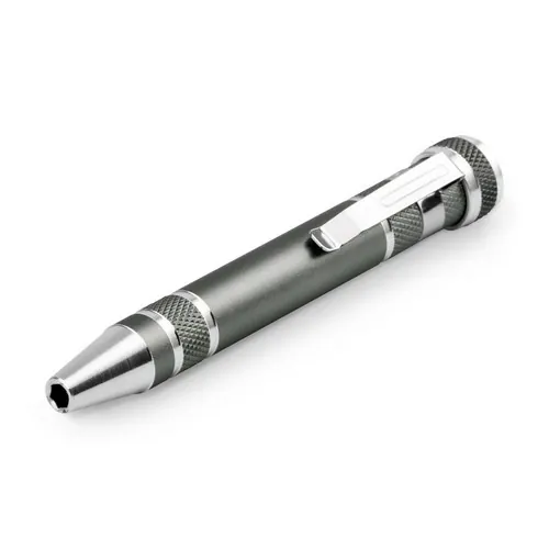 Juego de destornilladores con 8 puntas extraíbles ref 94014 - Gun Metal