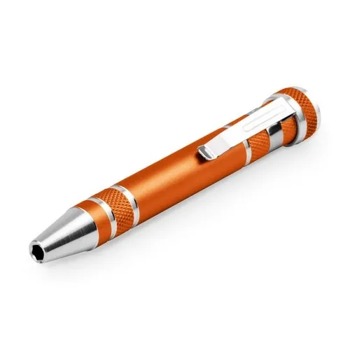 Juego de destornilladores con 8 puntas extraíbles ref 94014 - Naranja