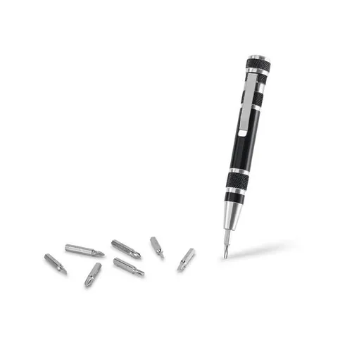 Juego de destornilladores con 8 puntas extraíbles ref 94014 - Negro 01