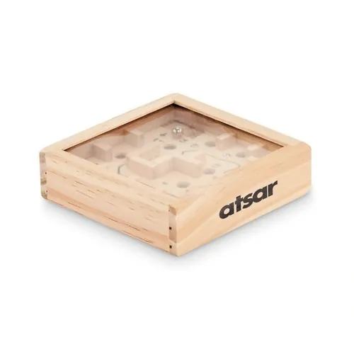 Juego de laberinto de madera con bola metálica ref MO6696 - Printed Madera