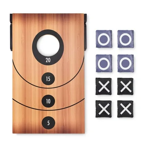 Juego de lanzamiento de saquitos y tres en raya ref MO6427 - Top Madera