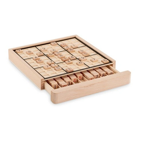 Juego de sudoku de madera lujo con 99 fichas numeradas ref MO6793