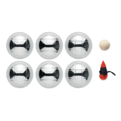 Juego de 6 bolas de petanca con bolsa de poliéster ref MO8633