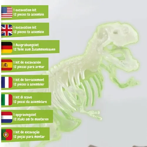 Juego educativo de excavación de fósiles T-rex ref 35818 - Multicolor 07
