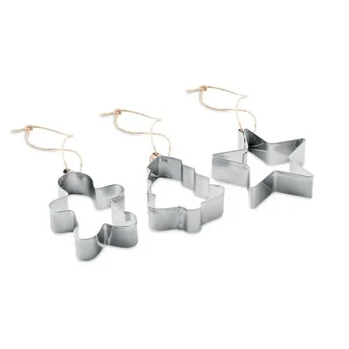 Juego de 3 moldes para galletas decorativos ref CX1483 - Side Plata Mate
