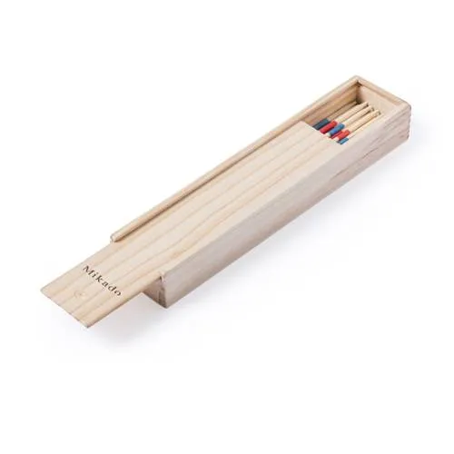 Juego de habilidad mikado con 41 palitos de madera ref 5718