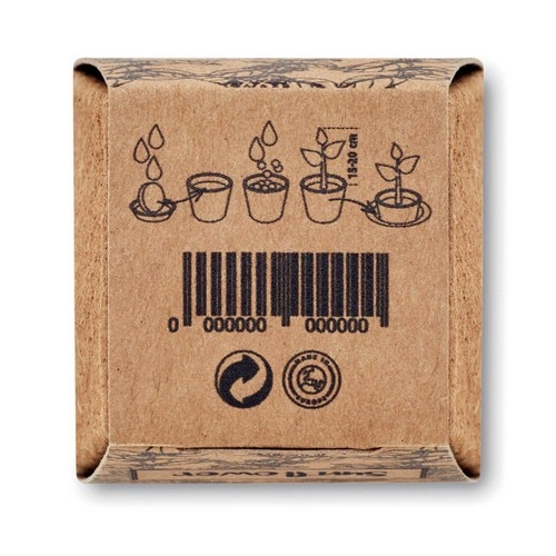 Maceta biodegradable con semillas de girasol ref MO2411