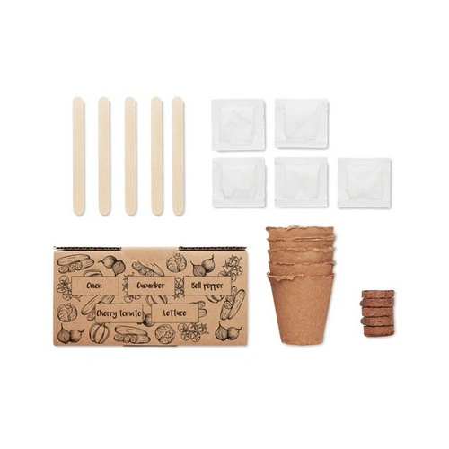 Kit de cultivo de verduras con semillas y tableta de tierra ref MO6499