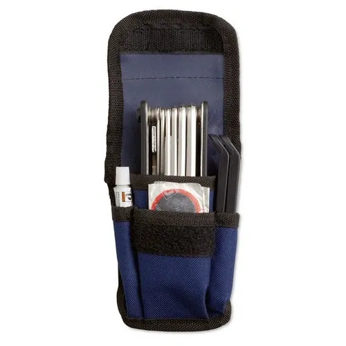Kit de reparación de bicicletas con funda reflectante ref MO8281 - Side Azul