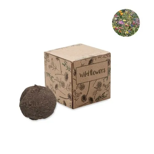 Kit de cultivo de flores silvestres en caja de cartón ref MO6908 - Beig