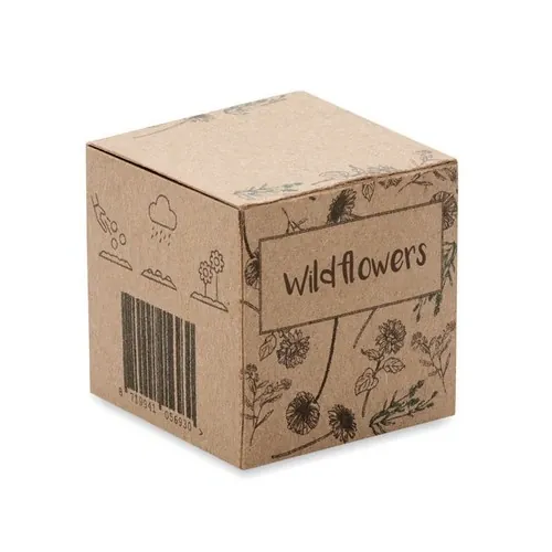 Kit de cultivo de flores silvestres en caja de cartón ref MO6908 - Side Beig