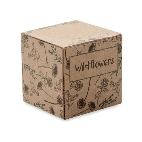 Kit de cultivo de flores silvestres en caja de cartón ref MO6908 - Top Beig