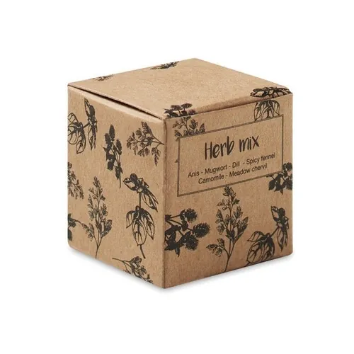 Kit de cultivo de semillas bomba con variedad de hierbas ref MO6910 - Box Beig