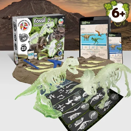 Kit educativo de excavación de fósiles de dinosaurios ref 35823 - Multicolor 02