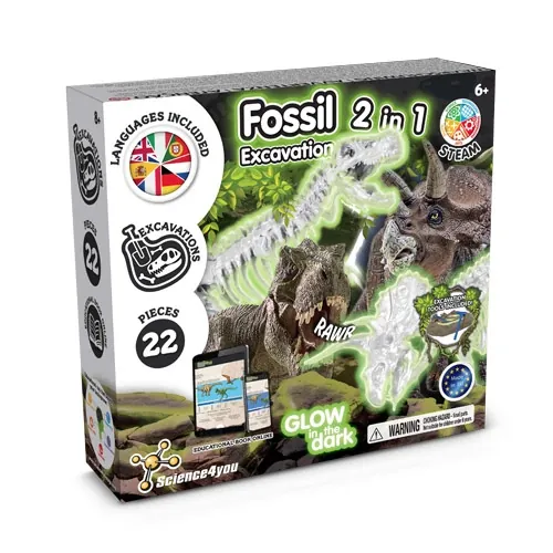 Kit educativo de excavación de fósiles de dinosaurios ref 35823 - Multicolor