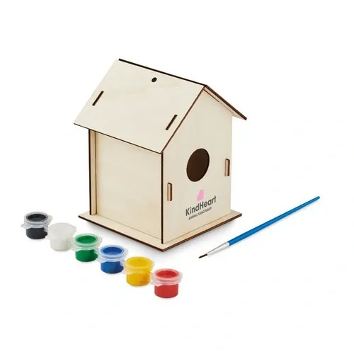 Kit de bricolaje casitas de pájaros con pinturas al agua ref MO2130 - Printed Madera