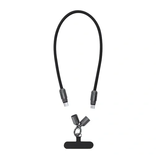 Lanyard Cable Carga Rápida 60W y Transferencia de Datos ref 21993 - Negro