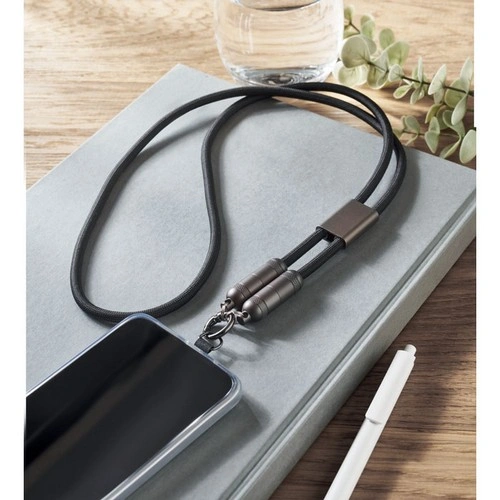 Lanyard cuelga móvil con cable de carga 60W tipo C ref MO2585