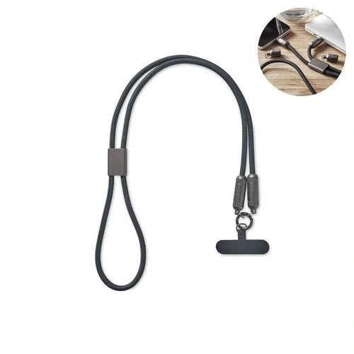 Lanyard cuelga móvil con cable de carga 60W tipo C ref MO2585