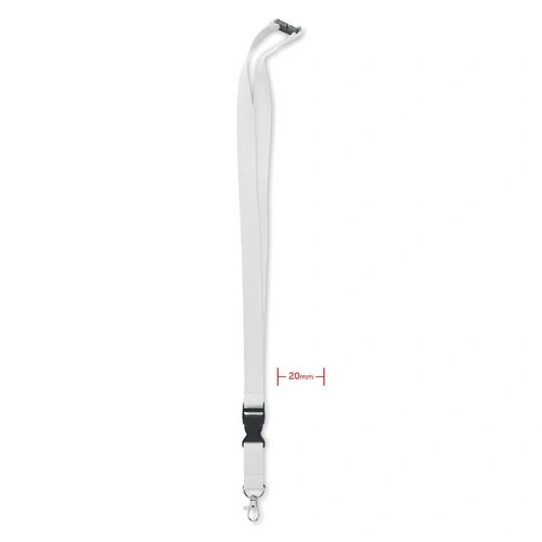 Lanyard de algodón con mosquetón y cierre de seguridad ref MO6708