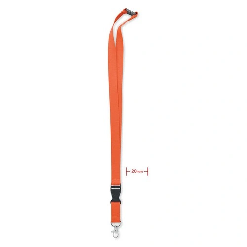 Lanyard de algodón con mosquetón y cierre de seguridad ref MO6708