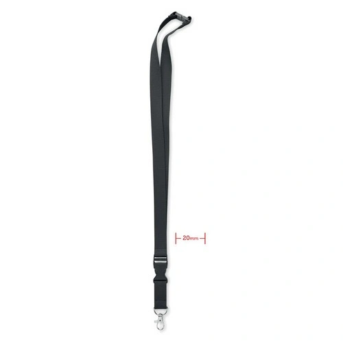 Lanyard de algodón con mosquetón y cierre de seguridad ref MO6708