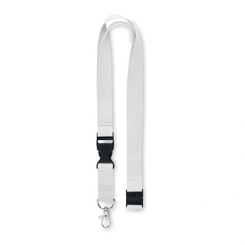 Lanyard de algodón con mosquetón y cierre de seguridad ref MO6708