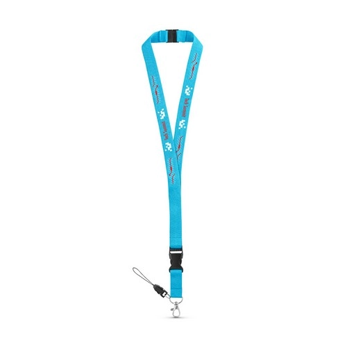 Lanyard de poliéster con soporte para teléfono móvil ref 94402