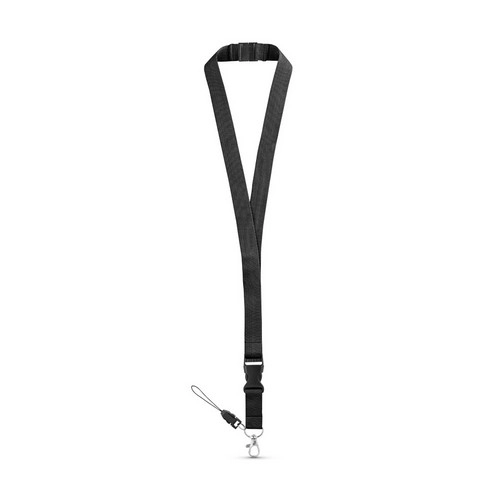 Lanyard de poliéster con soporte para teléfono móvil ref 94402