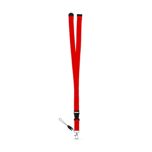 Lanyard de poliéster con soporte para teléfono móvil ref 94402