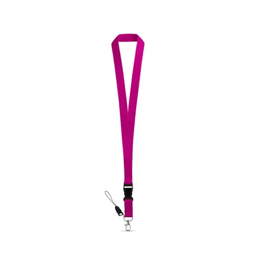 Lanyard de poliéster con soporte para teléfono ref 94401 - Morado 01