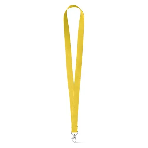 Lanyard de poliéster resistente y duradero ref 94405 - Amarillo 01