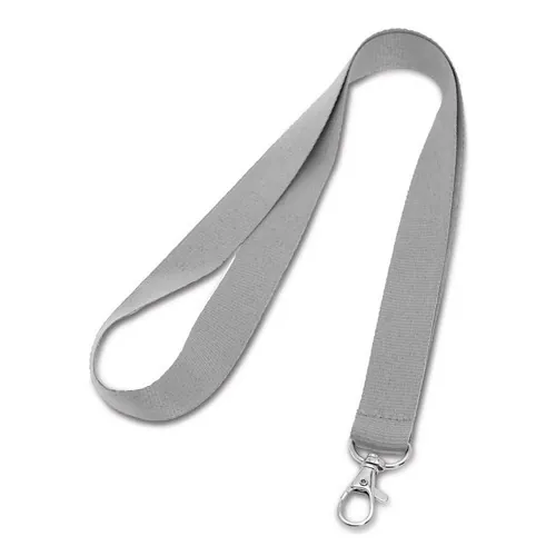 Lanyard de poliéster resistente y duradero ref 94405 - Gris Claro