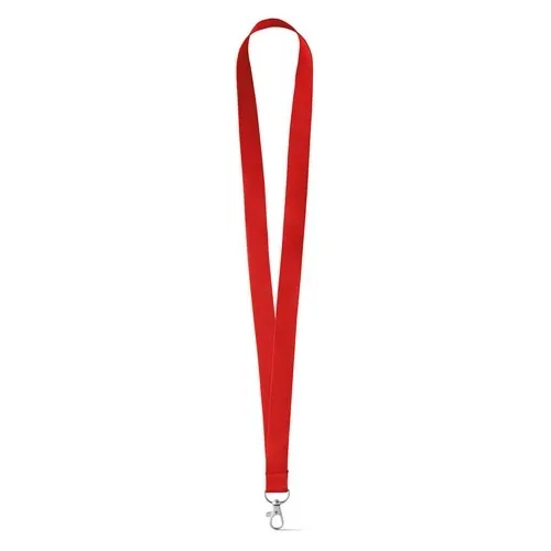 Lanyard de poliéster resistente y duradero ref 94405 - Rojo 02