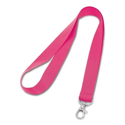 Lanyard de poliéster resistente y duradero ref 94405 - Rosa