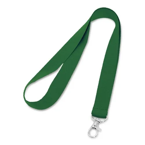 Lanyard de poliéster resistente y duradero ref 94405 - Verde