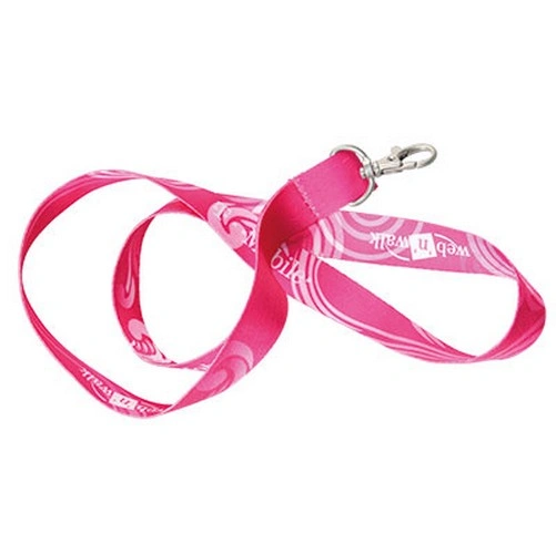 Lanyard de poliéster sublimable con mosquetón ref SU17